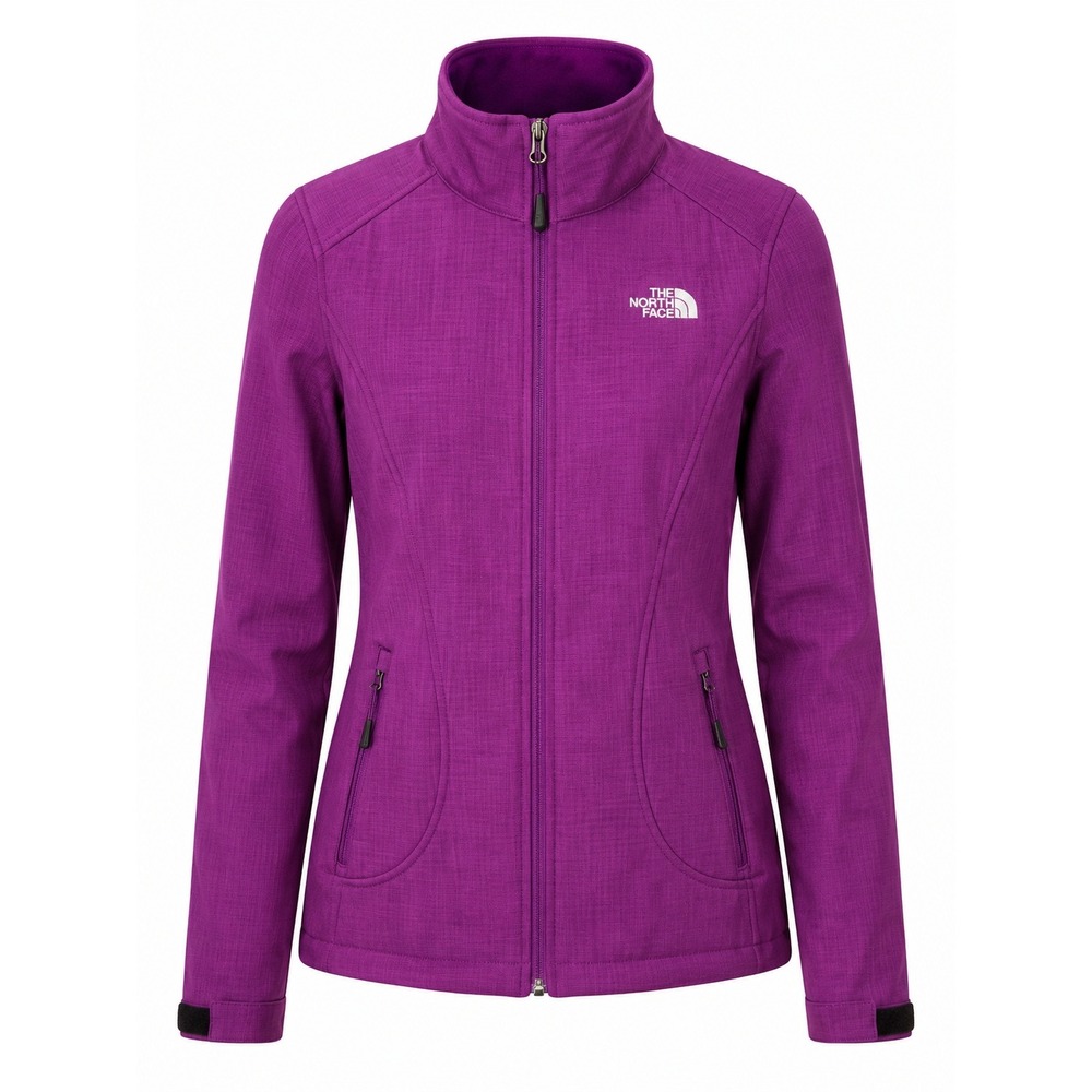 The North Face Apex Bionic Softshell Jacket Purple Heather Women XS Full Zip